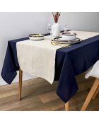2 Chemins de table en coton beiges - 150x50 cm