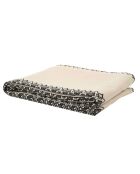 Nappe en coton ethnique noir/beige - 140x250 cm