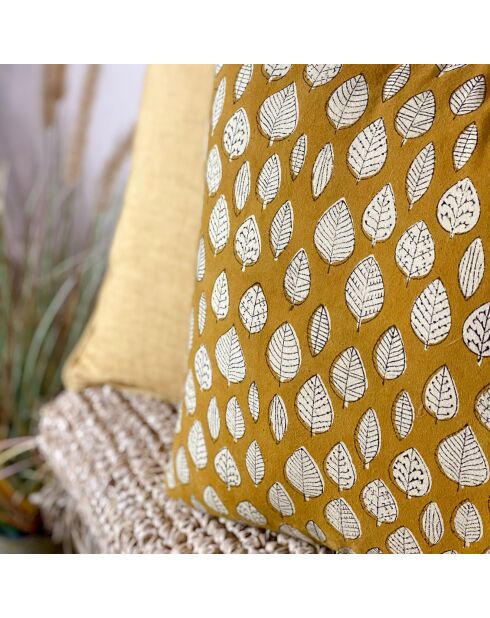 Cuscino giallo Nilam - 40x40 cm