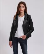 Perfecto en Cuir Laalia noir