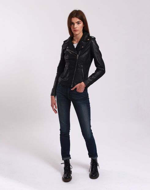 Perfecto en Cuir Laalia noir
