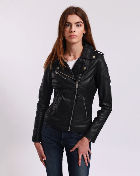 Perfecto en Cuir Laalia noir