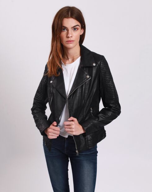 Perfecto en Cuir Laely noir