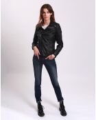Perfecto en Cuir Laely noir