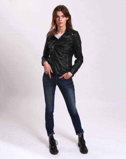 Perfecto en Cuir Laely noir