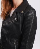 Perfecto en Cuir Laely noir