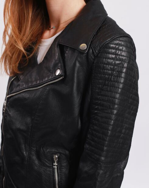 Perfecto en Cuir Laely noir