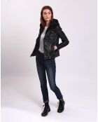 Veste en Cuir Laetizia noire