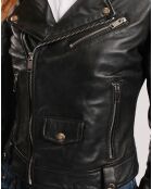 Perfecto en Cuir Lahora noir