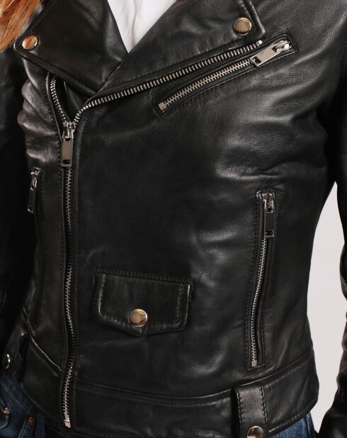 Perfecto en Cuir Lahora noir