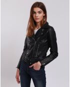 Perfecto en Cuir Leailanie noir