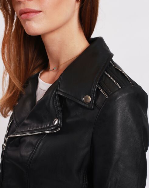 Perfecto en Cuir Lidzy noir