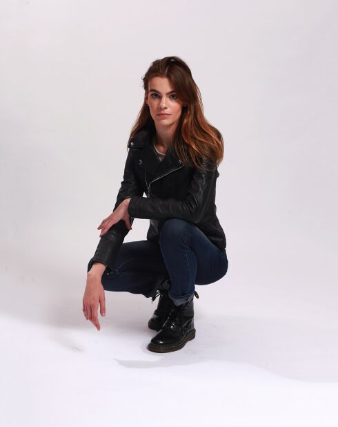 Perfecto en Cuir Lidzy noir