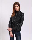 Veste en Cuir Lien noire