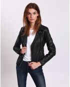 Perfecto en Cuir Lionella noir