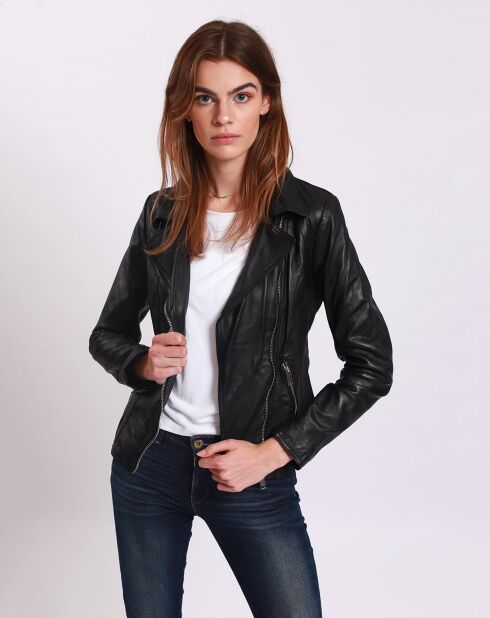 Perfecto en Cuir Lionella noir