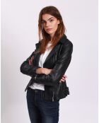 Perfecto en Cuir Lionella noir