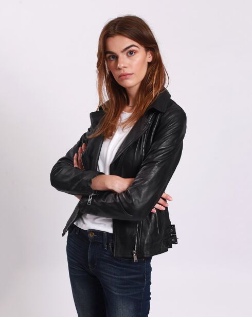 Perfecto en Cuir Lionella noir