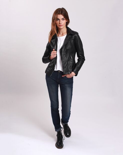 Perfecto en Cuir Lionella noir