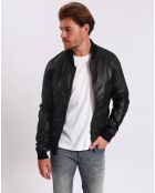 Liorys zwarte leren bommenwerpers