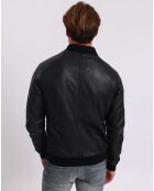 Liorys zwarte leren bommenwerpers