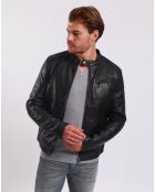 Veste en Cuir Liova noire