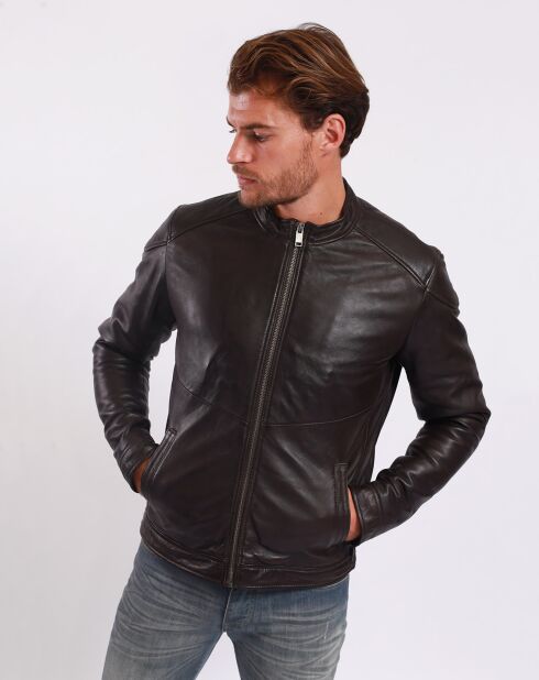 Giacca Liroy in pelle nera