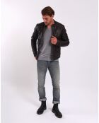 Bruine leren jas Liroy