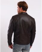 Bruine leren jas Liroy