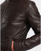 Bruine leren jas Liroy