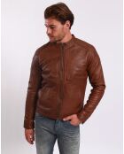 Veste en Cuir Liroy camel