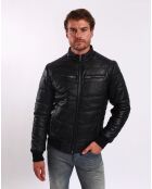 Doudoune en Cuir Loman noire