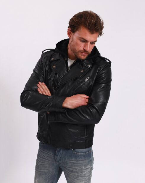 Perfecto en Cuir Louaye noir