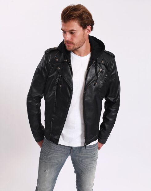 Louaye zwart leer perfecto