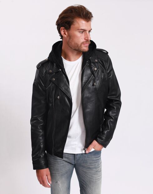 Louaye zwart leer perfecto