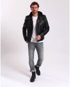 Perfecto en Cuir Louaye noir
