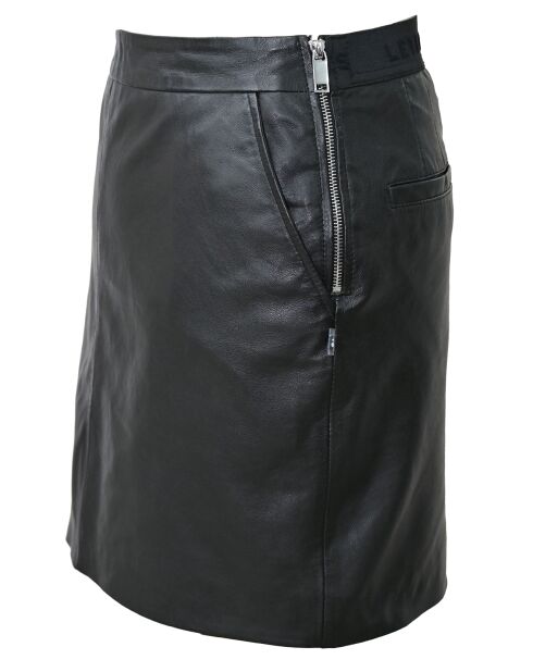 Jupe en Cuir Aur noire