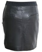 Jupe en Cuir Aur noire