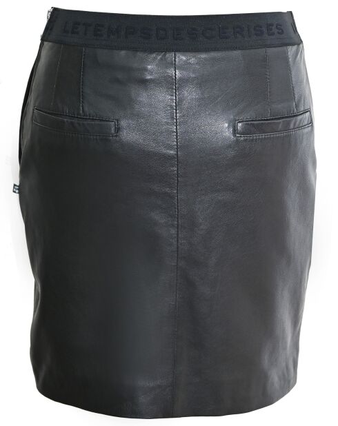 Jupe en Cuir Aur noire