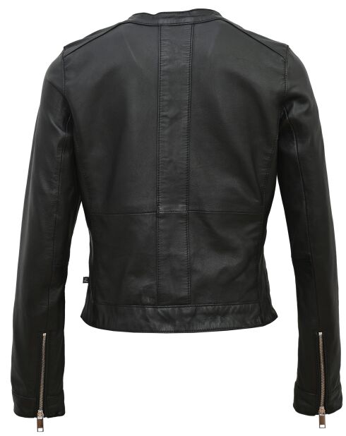 Veste en Cuir Lara noire
