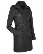 Trench en Cuir Laurence noir
