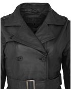 Trench en Cuir Laurence noir