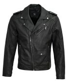Veste en Cuir Perfecto Lawson noire