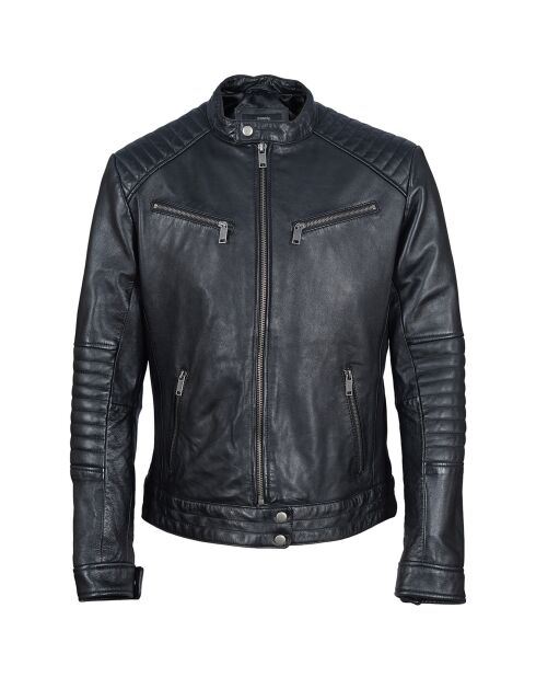 Veste en Cuir Lazo noire