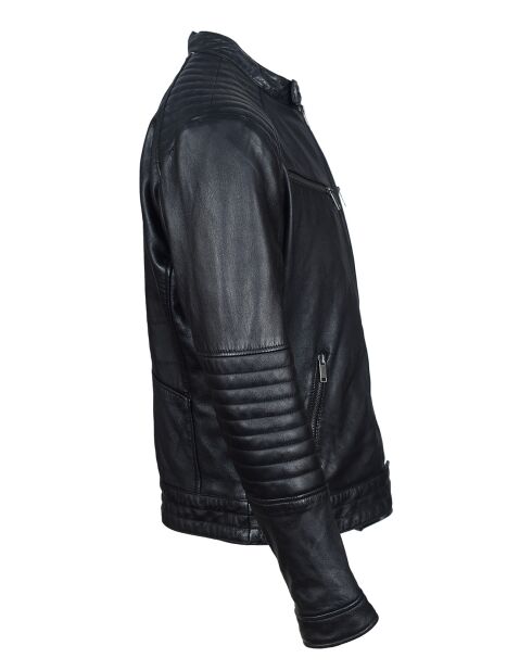 Veste en Cuir Lazo noire