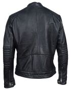 Veste en Cuir Lazo noire