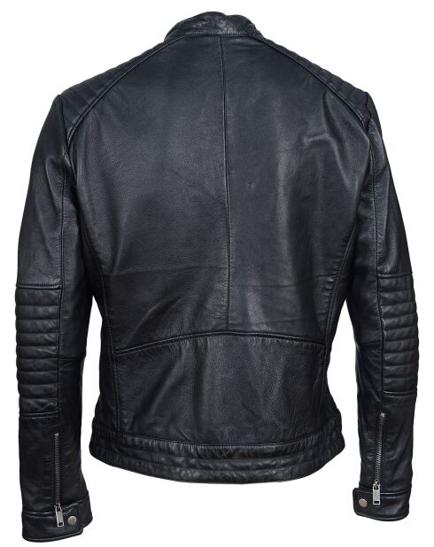 Veste en Cuir Lazo noire