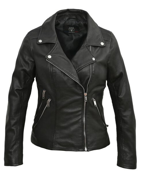 Veste en Cuir Perfecto Leana noire