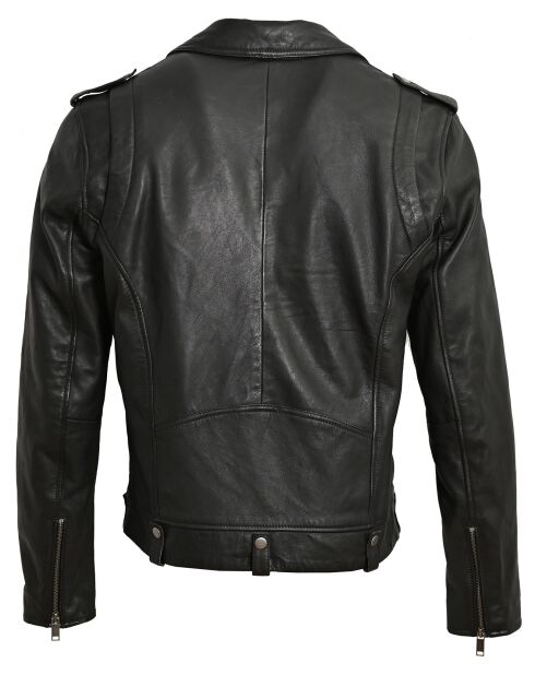 Veste en Cuir Perfecto Lemvel noire