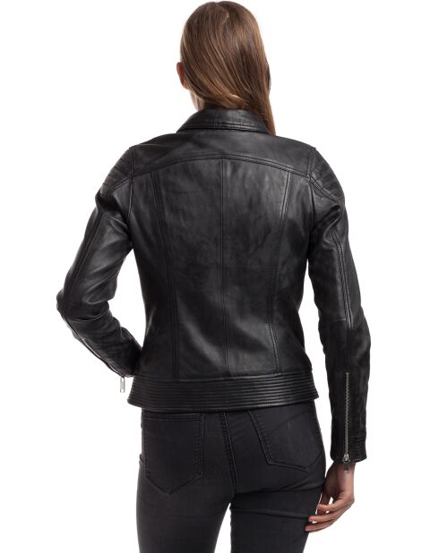Veste en Cuir Perfecto Libby noire